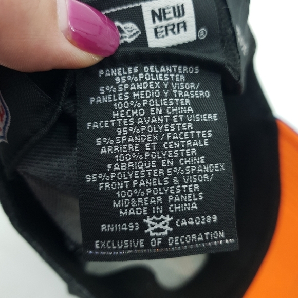 Denver‎ Broncos New Era M/L Stretchy Jersey Hat NFL Orange Blue Football - Picture 7 of 7